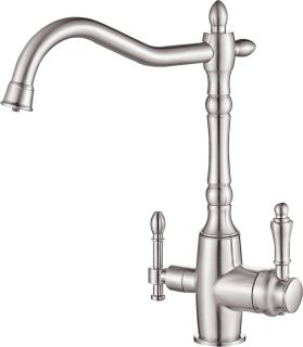 Смеситель для кухни ZORG Steel Hammer SH 812 SATIN